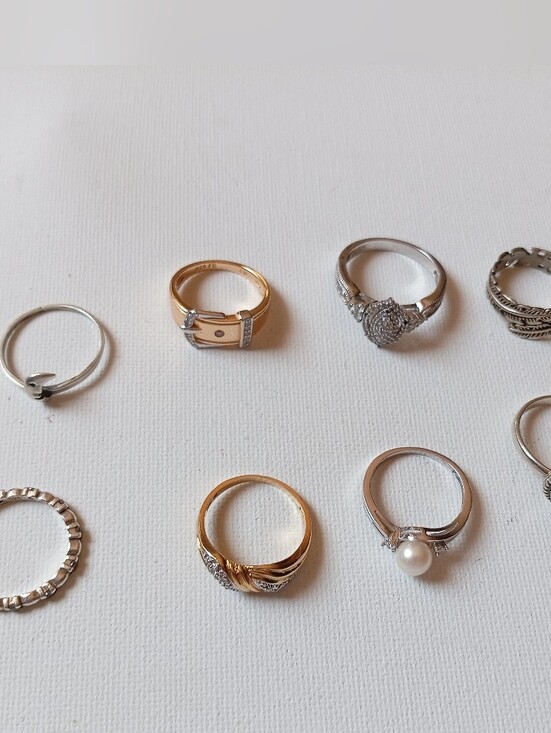 925 Sterling Silver Jewelry - Sterling Silver Rings Bundle